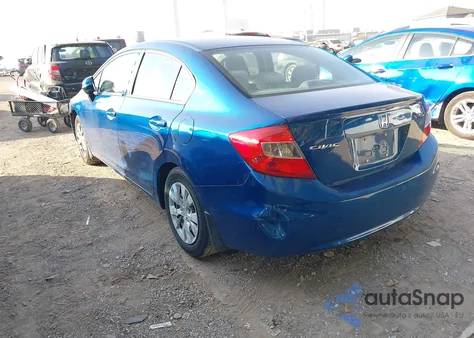 2012 Honda Civic Lx from USA, damaged, VIN 19XFB2F53CE321237